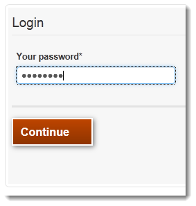 Image of second page of login form